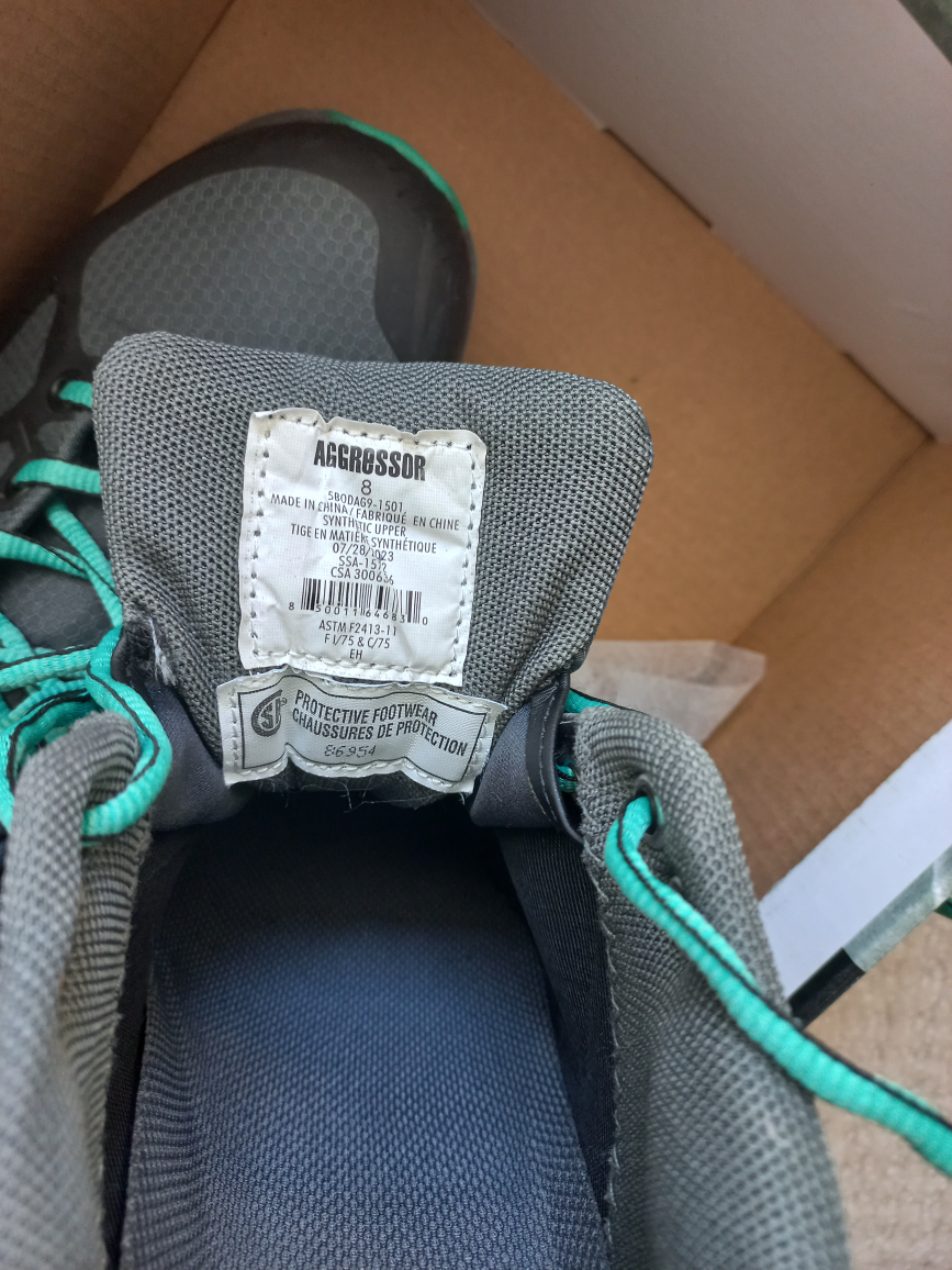 Women's CSA Approved Safety Shoes - Steel Toe - Size 8 - photo 5