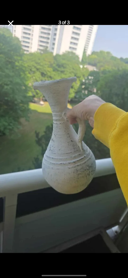 Rustic Ceramic Water Jug – Indoor/Outdoor Decor image indicator(3)