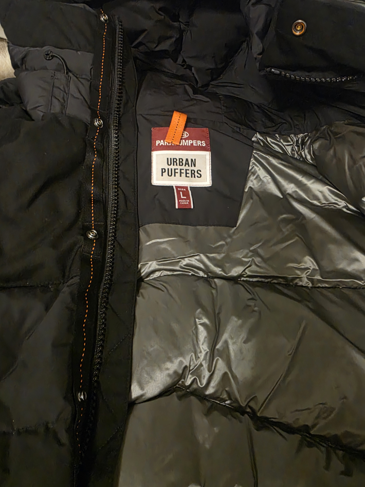 Parajumpers Urban Puffers Black Jacket Size L - photo 2