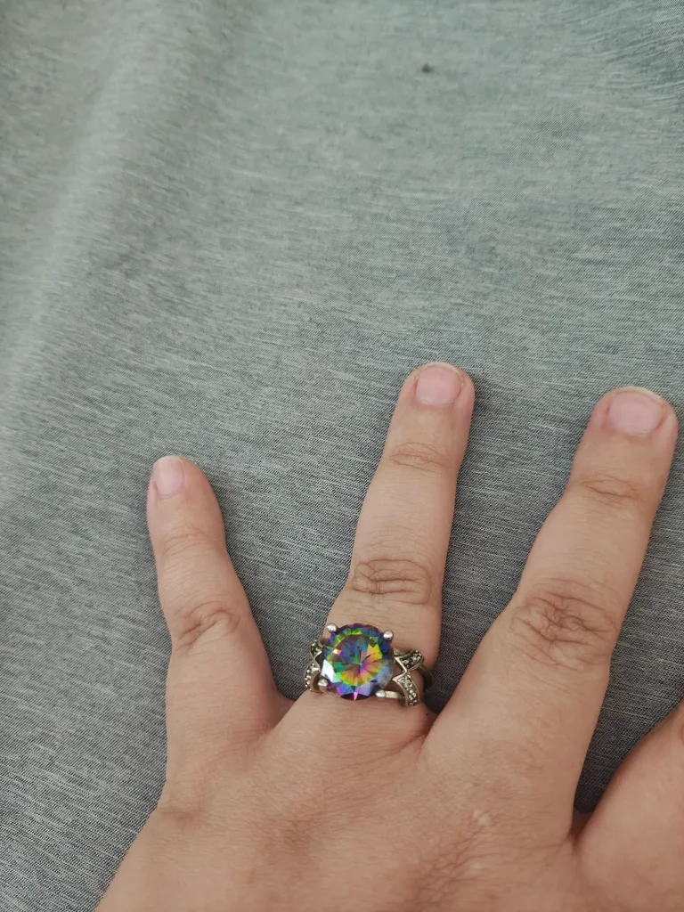Iridescent Gemstone Ring thumbnail