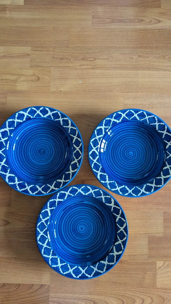 Brand new pasta plates bowls - set of 3 thumbnail