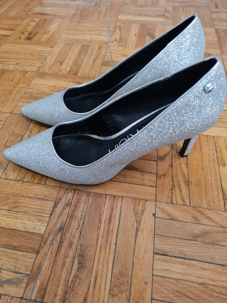 Calvin Klein Silver Heels image indicator(3)