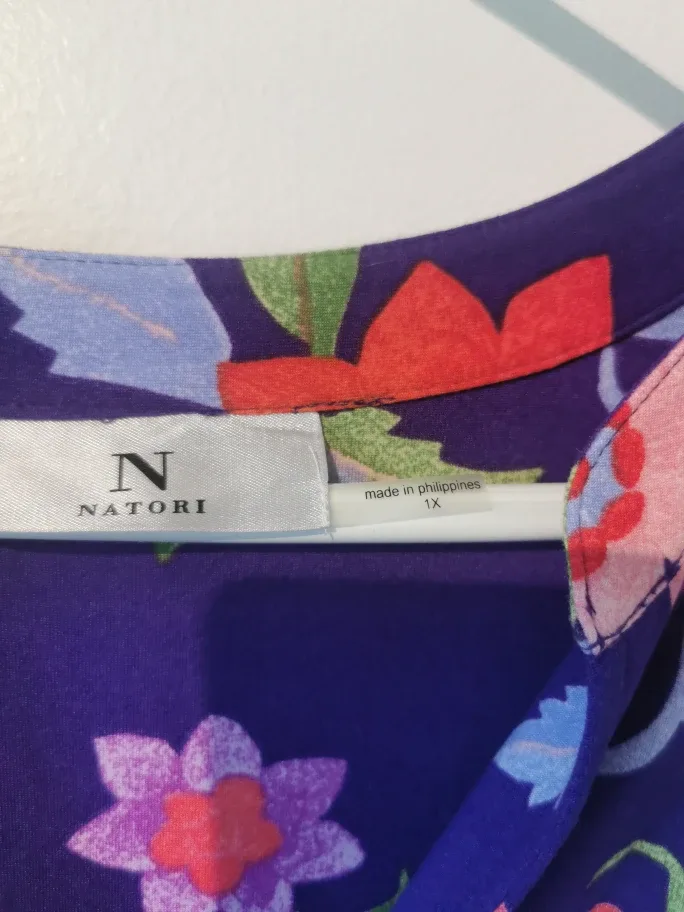 Natori Floral Print Maxi Dress - Size 1X image indicator(5)