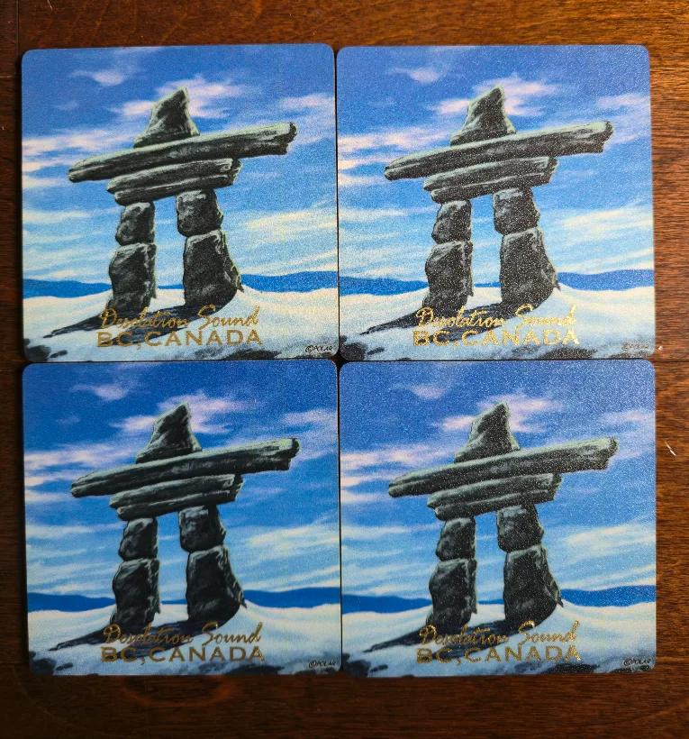 Set of 4 Inukshuk Coasters thumbnail