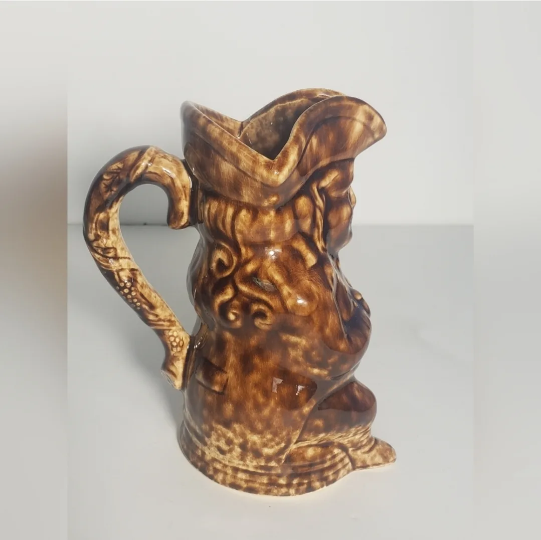 Antique Rouse Rockingham Bennington Pottery Toby Jug image indicator(5)