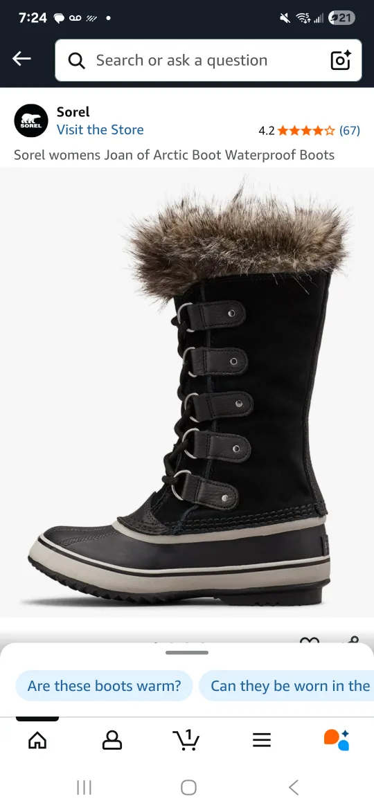 Sorel Women's Joan of Arctic Winter Boots Size 9 image indicator(2)