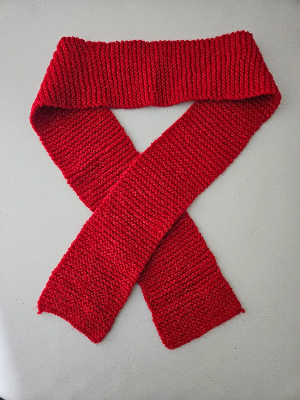 Red Knitted Scarf