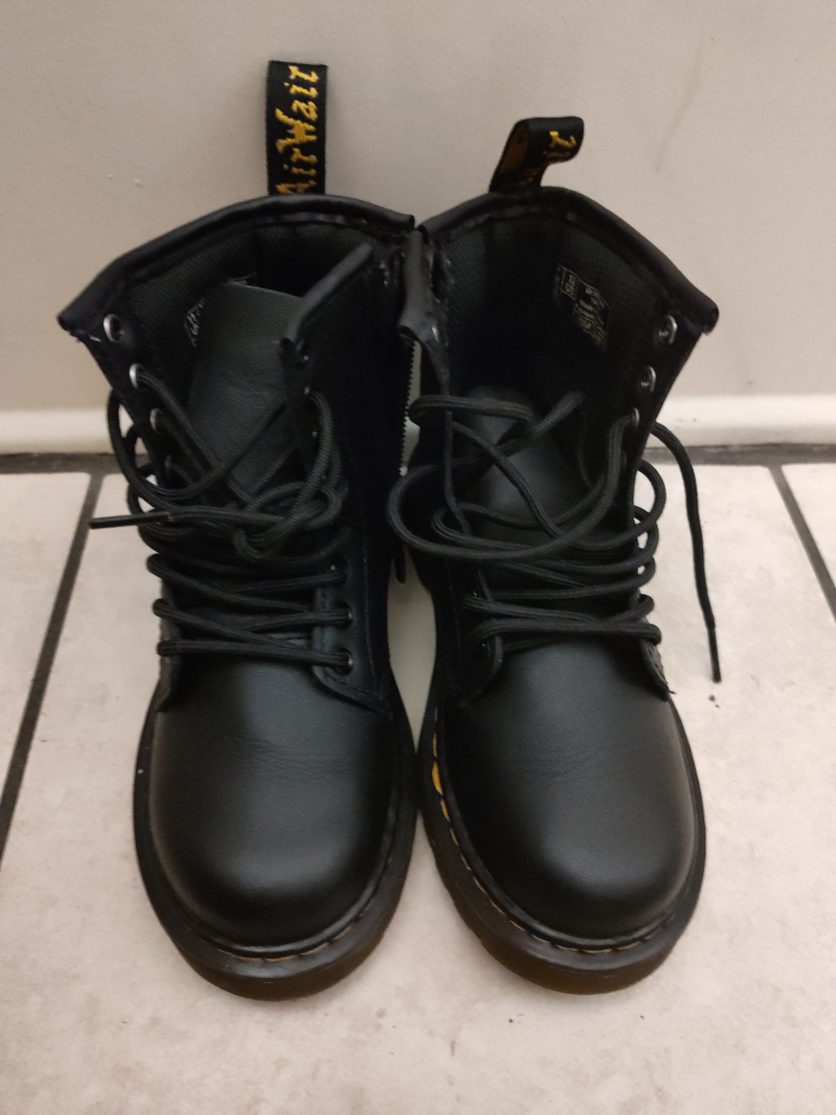 Dr. Martens Black Leather Boots (BRAND NEW NEVER WORN) SIZE 12C