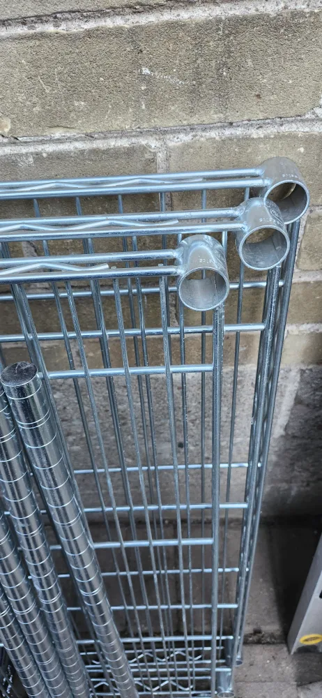 Hevy duty Seville Classics NSF Chrome Shelving. 14"× 36"- 33"H image indicator(4)