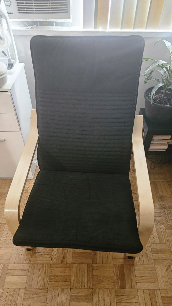 IKEA Poang Chair - Black Cushion - photo 2