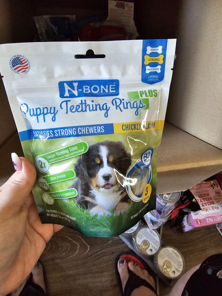 N-Bone Puppy Teething Rings Plus Chicken Flavor