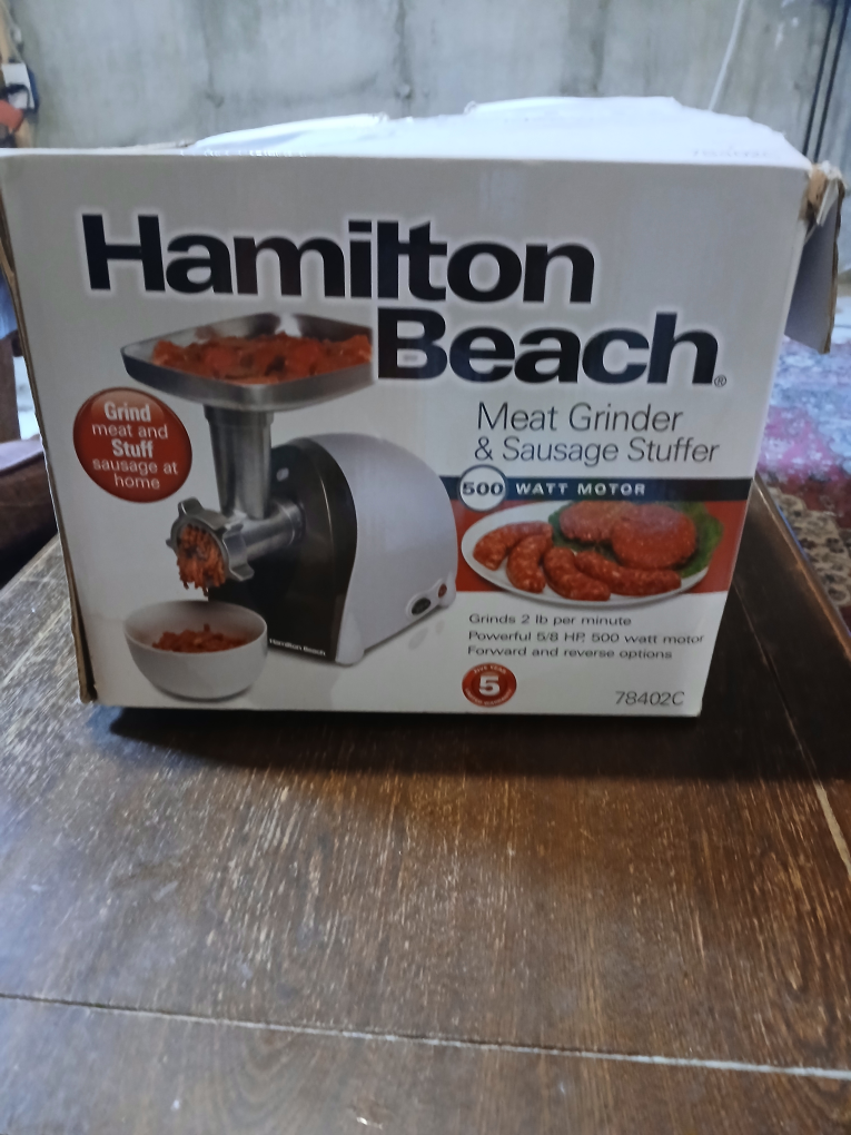 Hamilton Beach Meat Grinder & Sausage Stuffer
