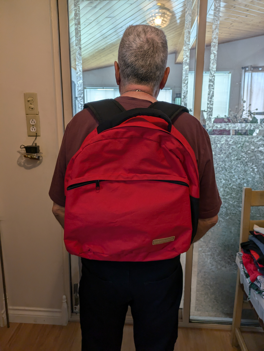 Backpack , Red , Promark - photo 3