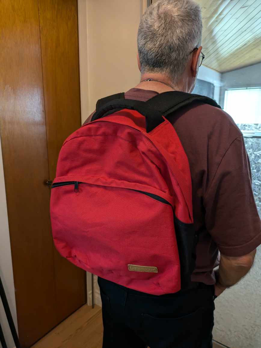 Backpack , Red , Promark - photo 4