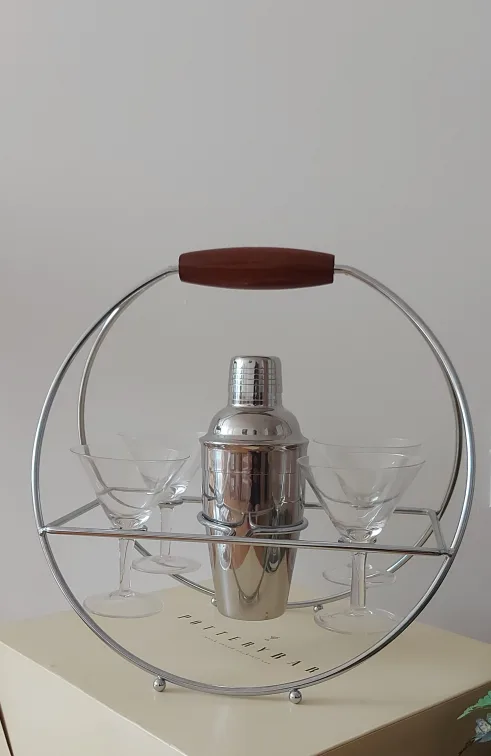Pottery Barn Cocktail Set with Stand thumbnail