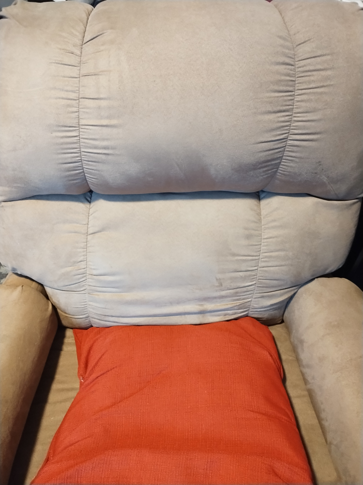 Beige Recliner Chair rocking - photo 4