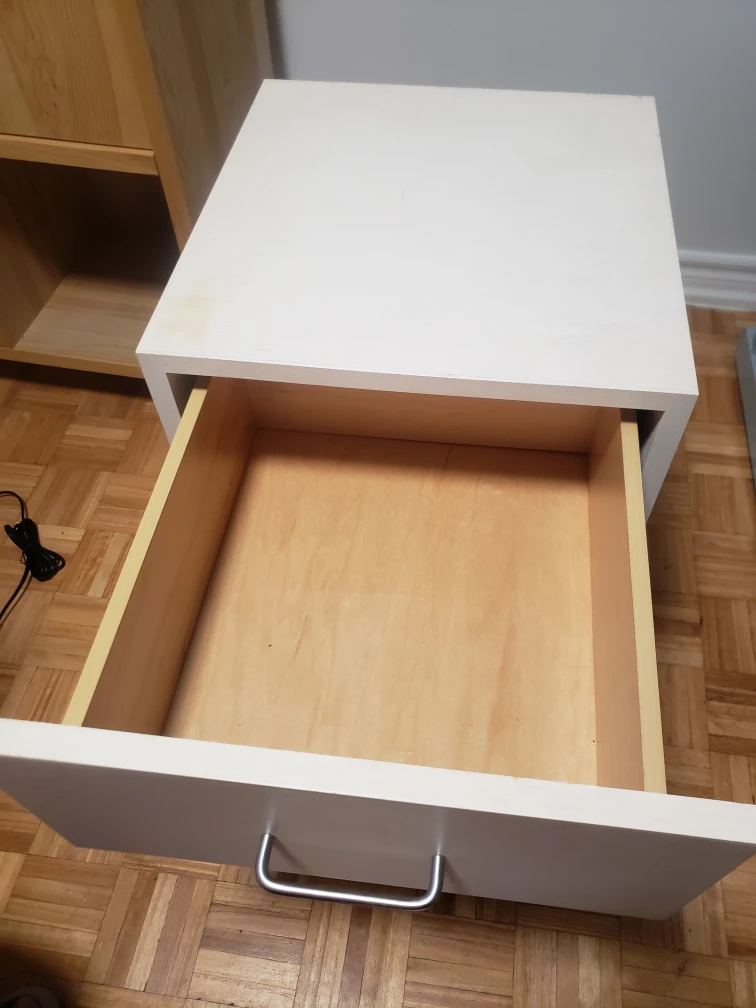 1 Beige Rolling Cabinet with 2 drawers - photo 3