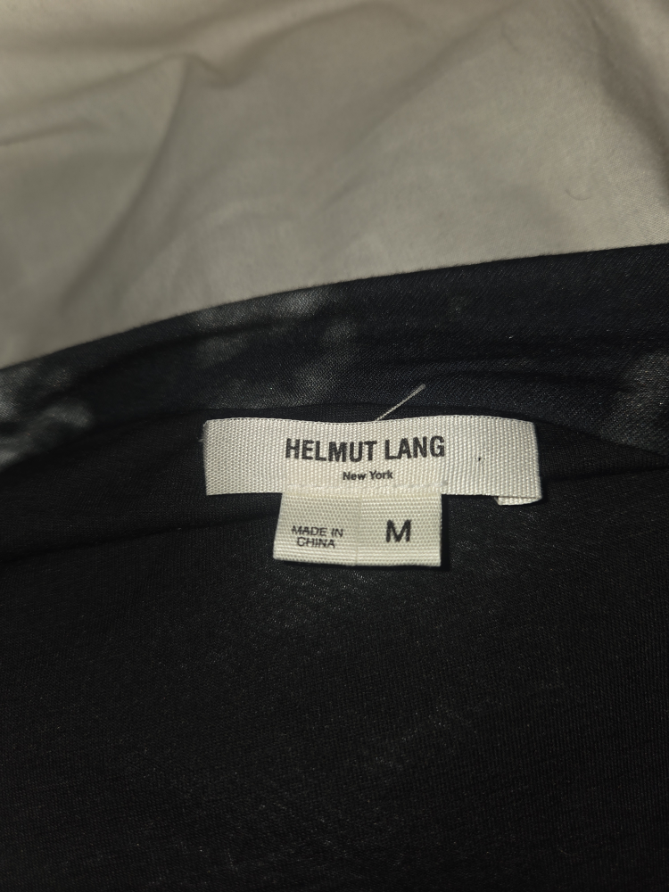 Helmut Lang Black Tie Dye Dress - Size M - photo 2