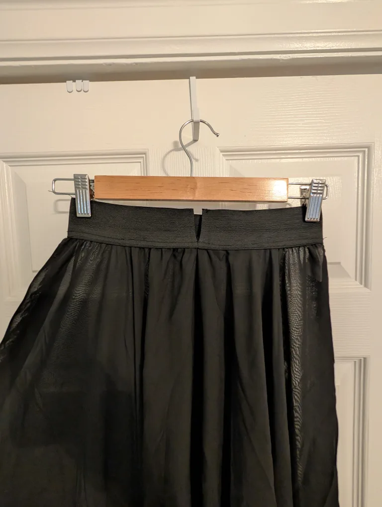 Sheer Black Maxi Skirt image indicator(3)