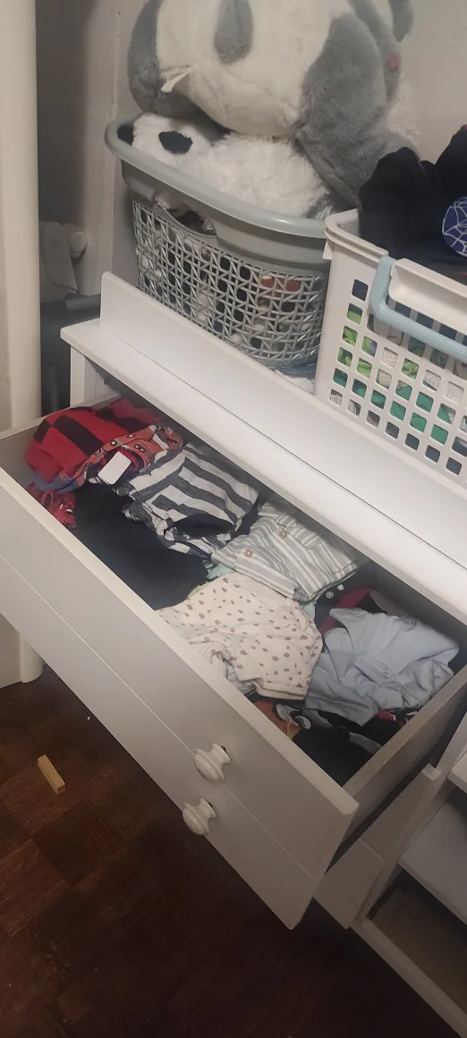 White Dresser with Changing Table Top image indicator(4)