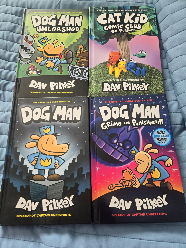 Dog Man & Cat Kid Book  🧡