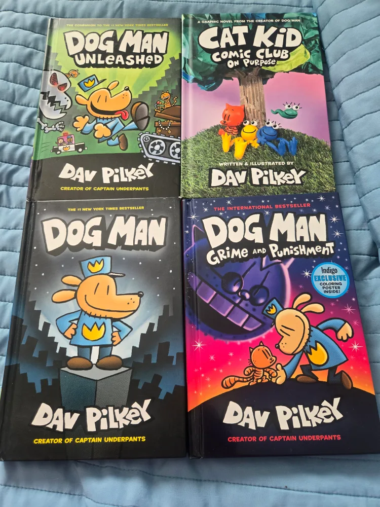 Dog Man & Cat Kid Book  🧡