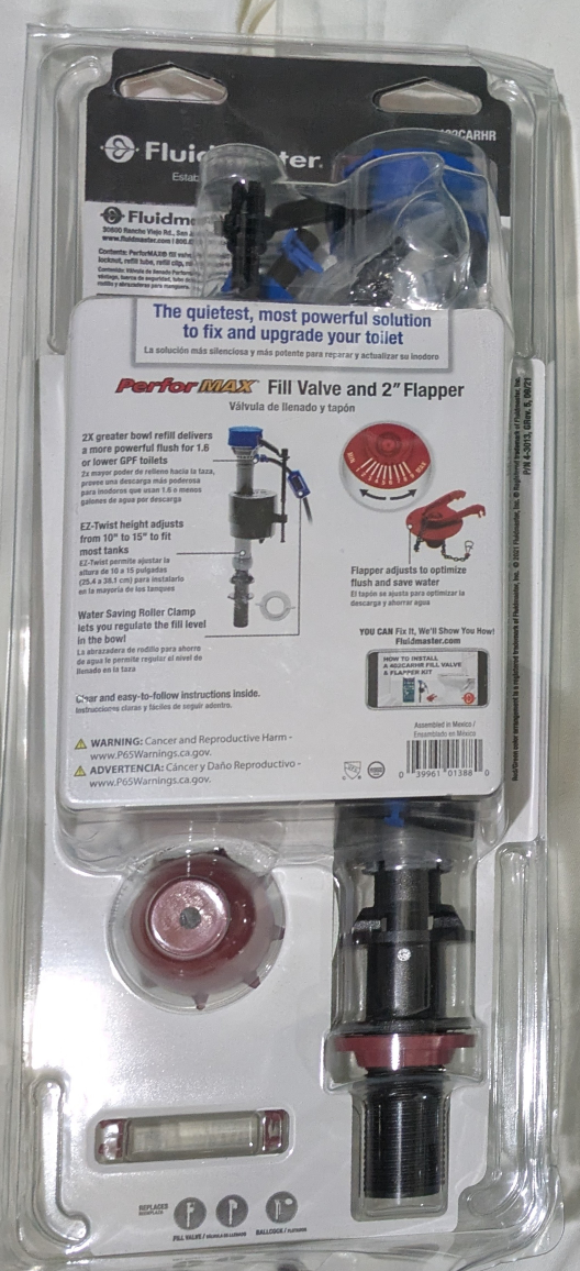 Fluidmaster PerforMAX Fill Valve + 2" Flapper - photo 2