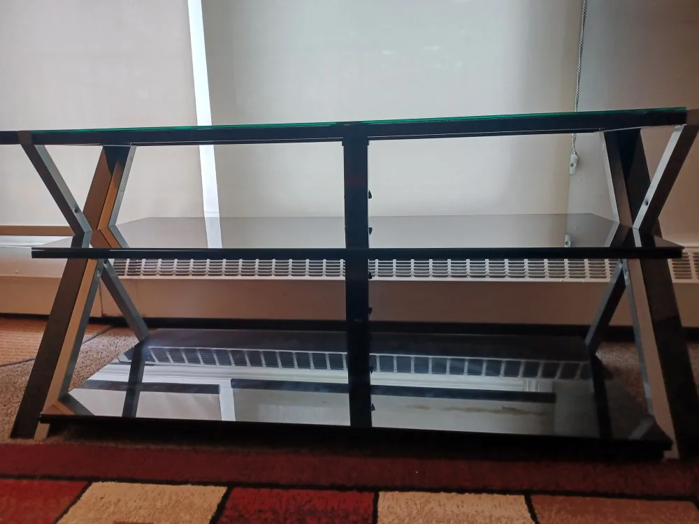 Black Glass Top TV Stand image indicator(4)