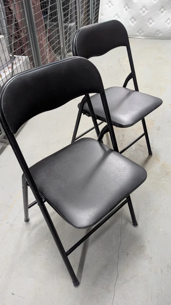 Padded Folding Chair - Black image indicator(2)