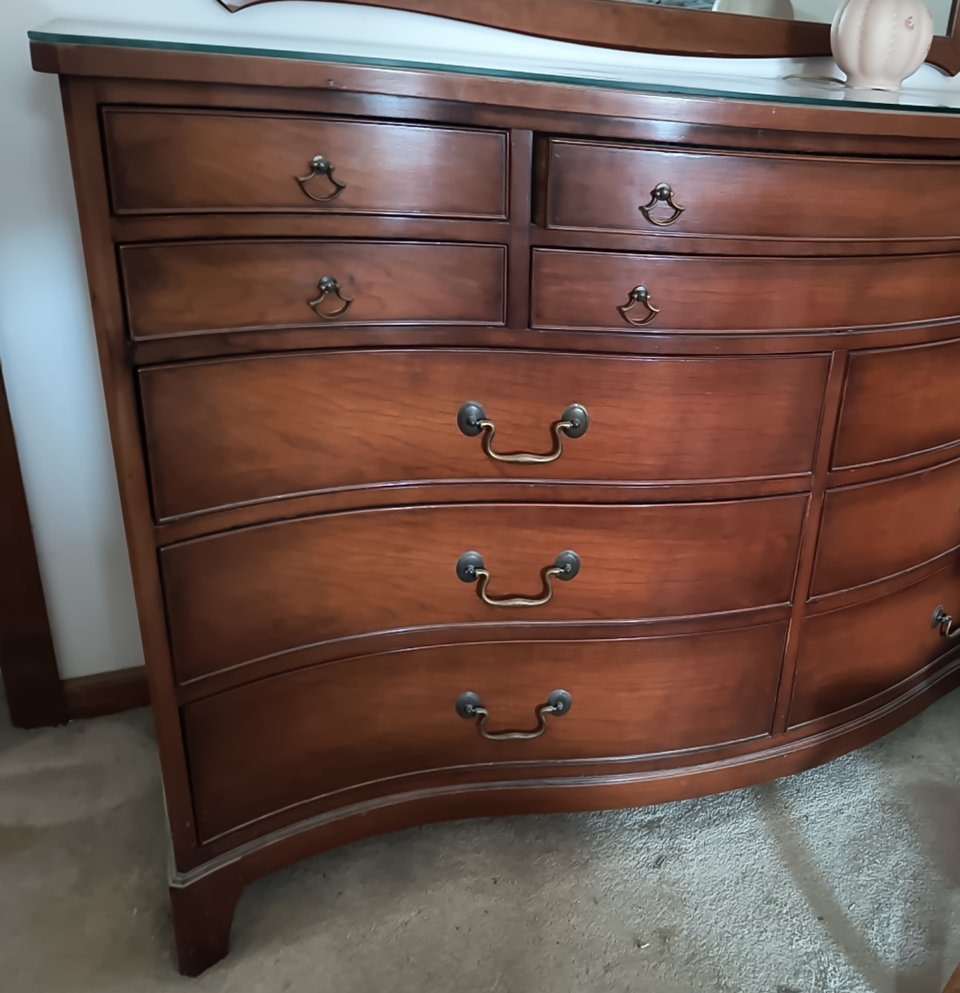 Cherrywood Dresser with Mirror - photo 2