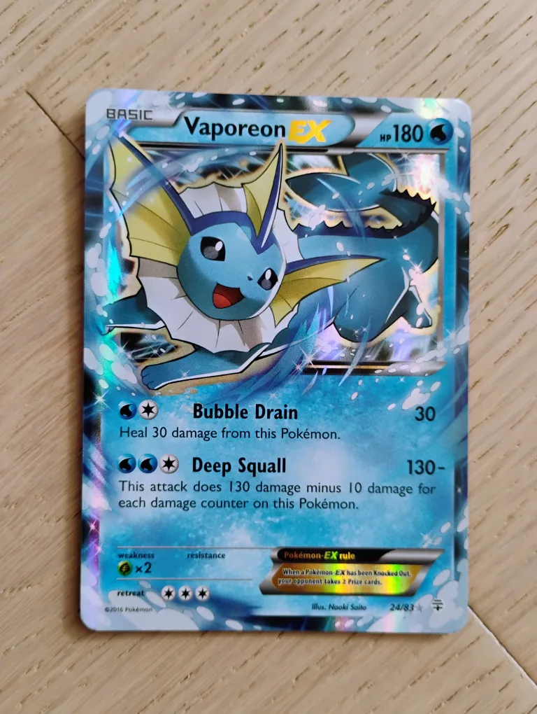 Vaporeon EX 24/83 - Generations - Pokemon thumbnail