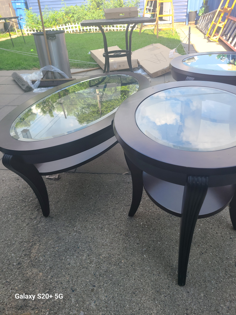 Glass Top Coffee & End Table Set - photo 4