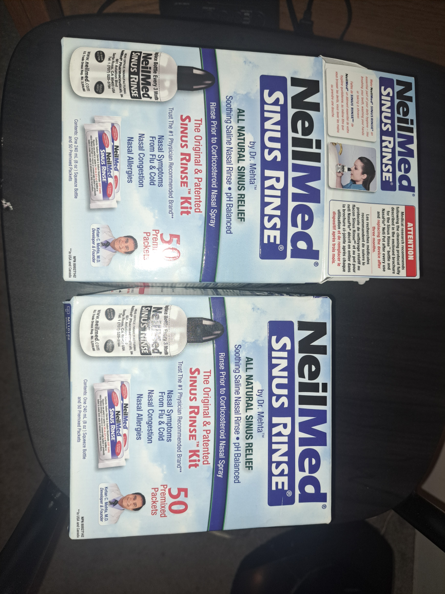 1 unopened and 1 opened NeilMed Sinus Rinse Kits - photo 2