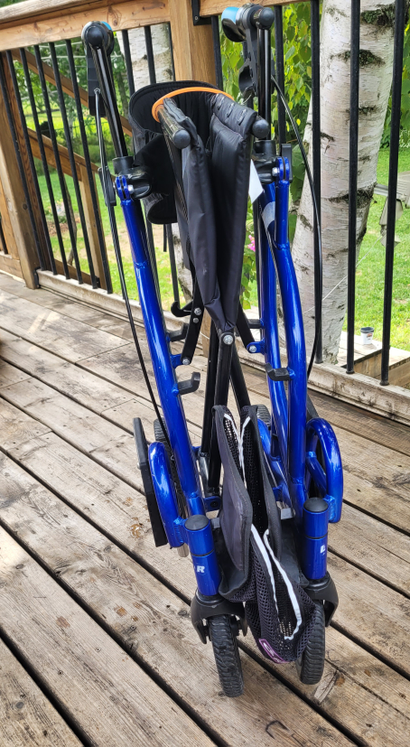 Airgo Fusion 2-in-1 Transport Chair Walker - Blue - photo 2