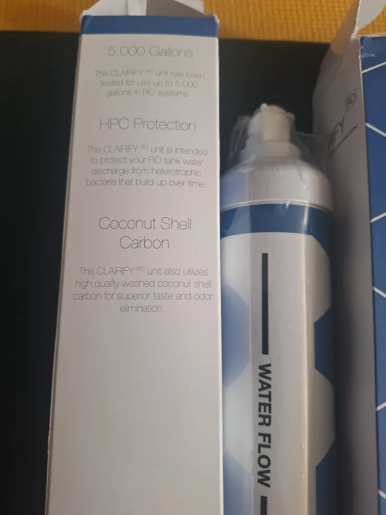 2 Clarify-RO Water Filter Reverse Osmosis New Sealed image indicator(2)