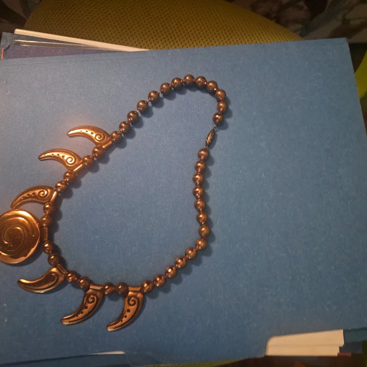 Hand Made Boho Etnic Copper Necklace image indicator(2)