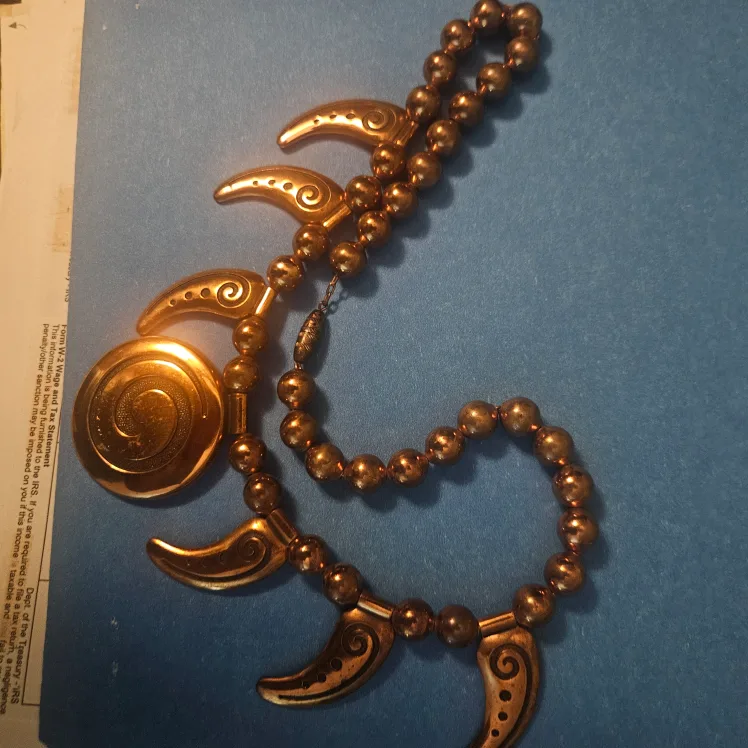 Hand Made Boho Etnic Copper Necklace image indicator(3)