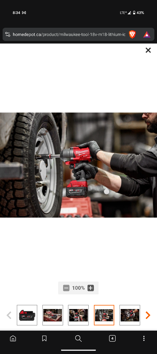 Milwaukee M18 Cordless Impact Wrench - photo 4