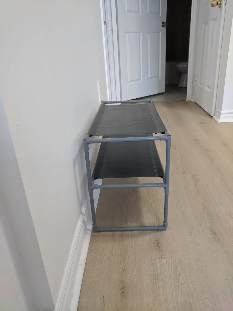 Grey 2-Tier Shoe Rack image indicator(2)