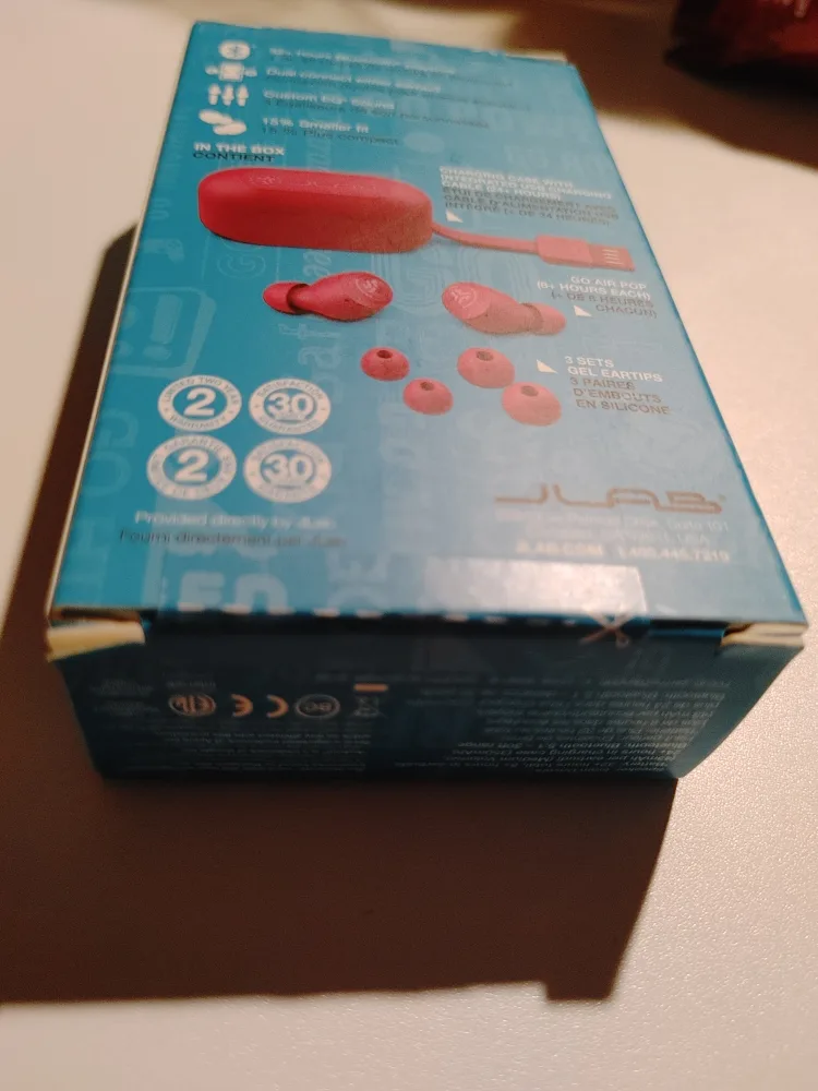 💚JLAB TRUE WIRELESS GO AIR POP EARPHONES BRAND NEW image indicator(3)