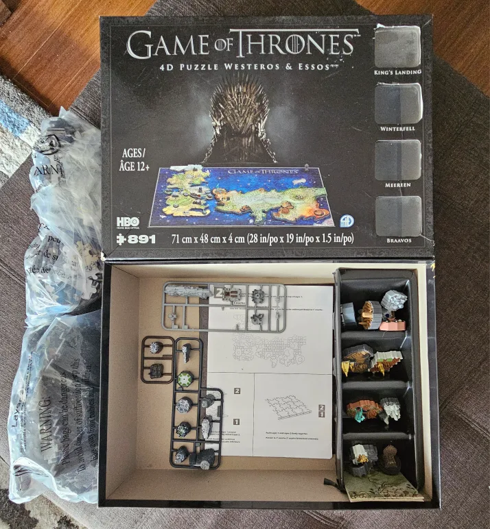 Game of Thrones 4D Puzzle Westeros & Essos $72 on Amazon image indicator(3)