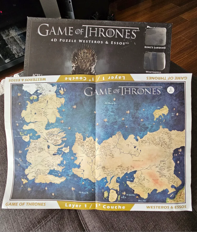 Game of Thrones 4D Puzzle Westeros & Essos $72 on Amazon image indicator(5)
