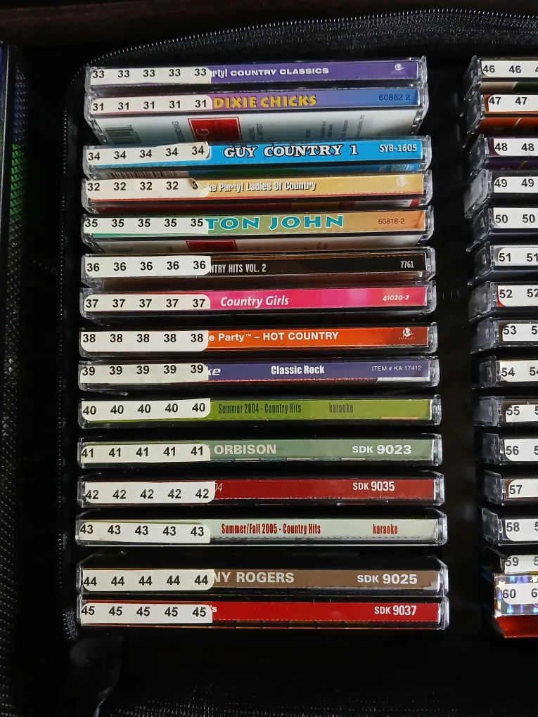 Large Karaoke CD Collection with Free Mic image indicator(2)