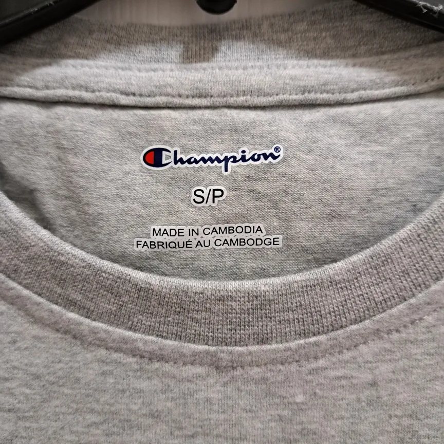 Champion T shirt Dress Grey Short Sleeved Size Small image indicator(5)