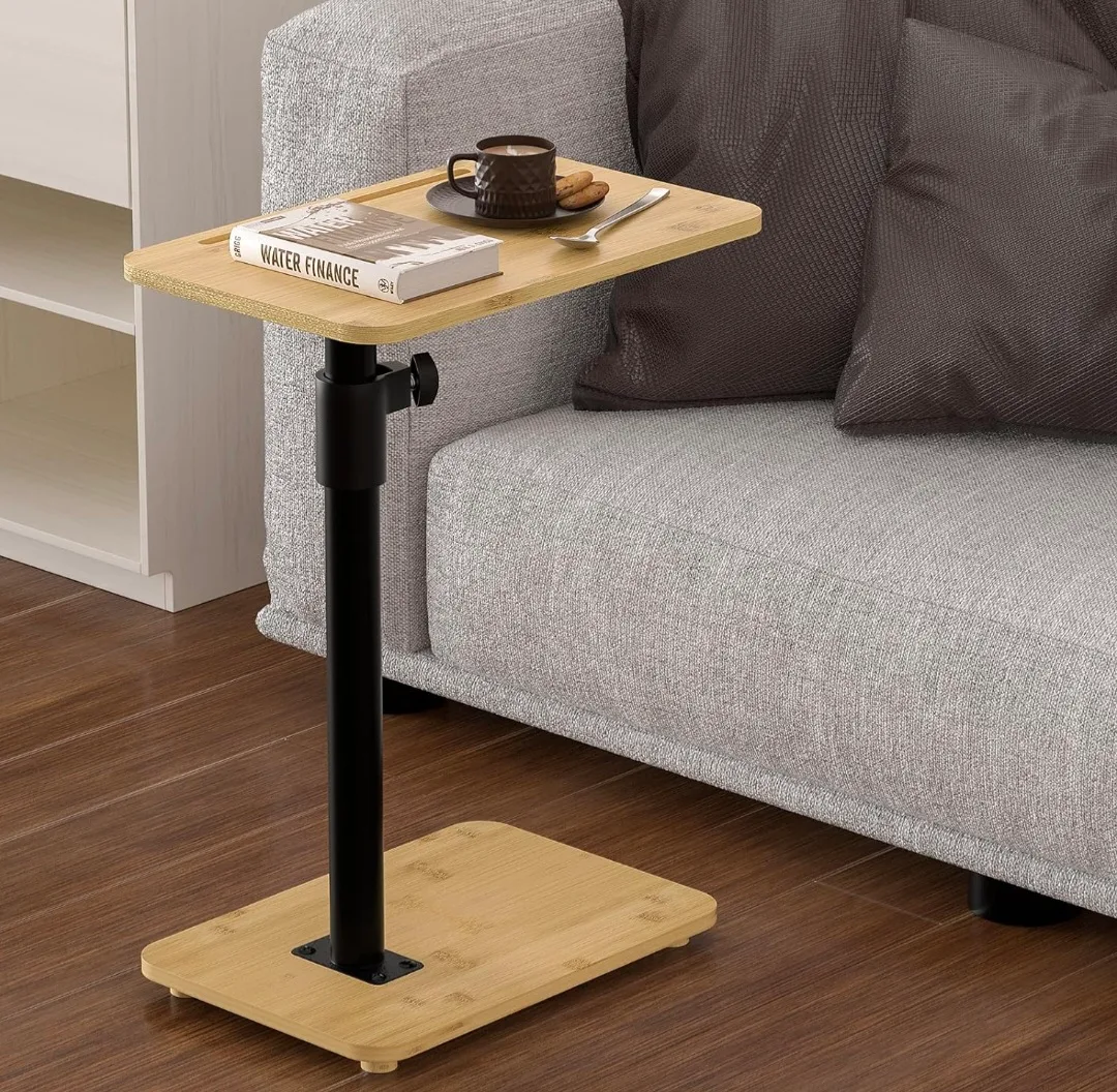 360° Swivel, Adjustable C Shaped Side Table thumbnail