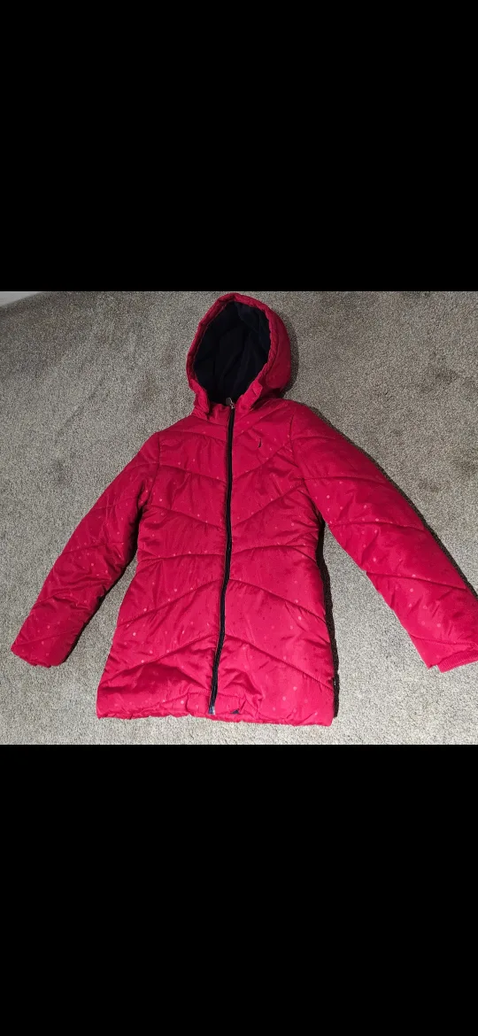 Nautica Girls hooded Red Puffer Jacket - Size 10 image indicator(4)