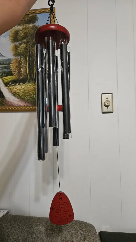Wind Chimes with Memorial Tag image indicator(4)
