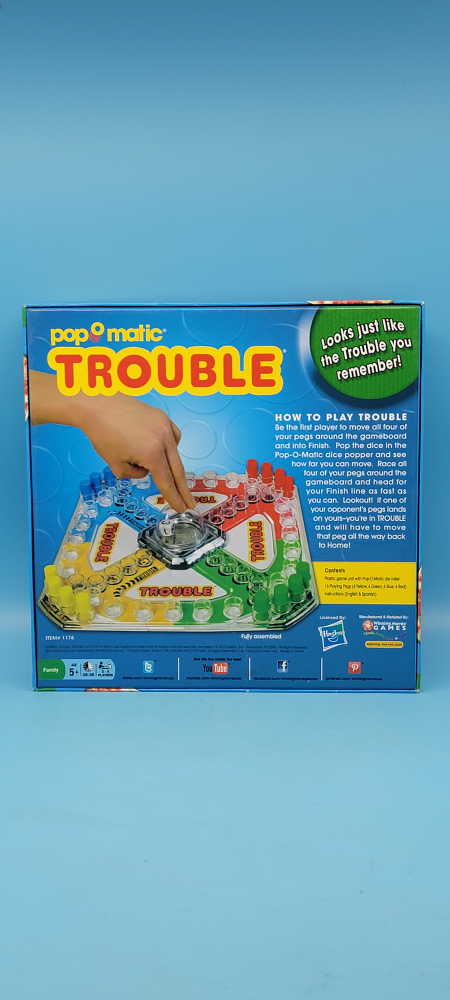 🥳VGC🤩 Pop-O-Matic Trouble Board Game - photo 4