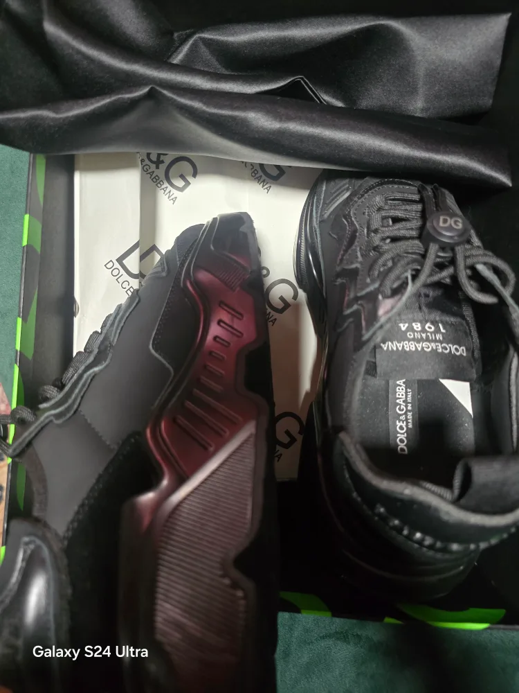 Dolce & Gabbana Black Sneakers, Size 39 thumbnail