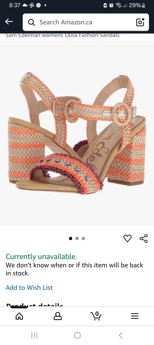 Sam Edelman Olisa Fashion Sandals - Size 9 thumbnail